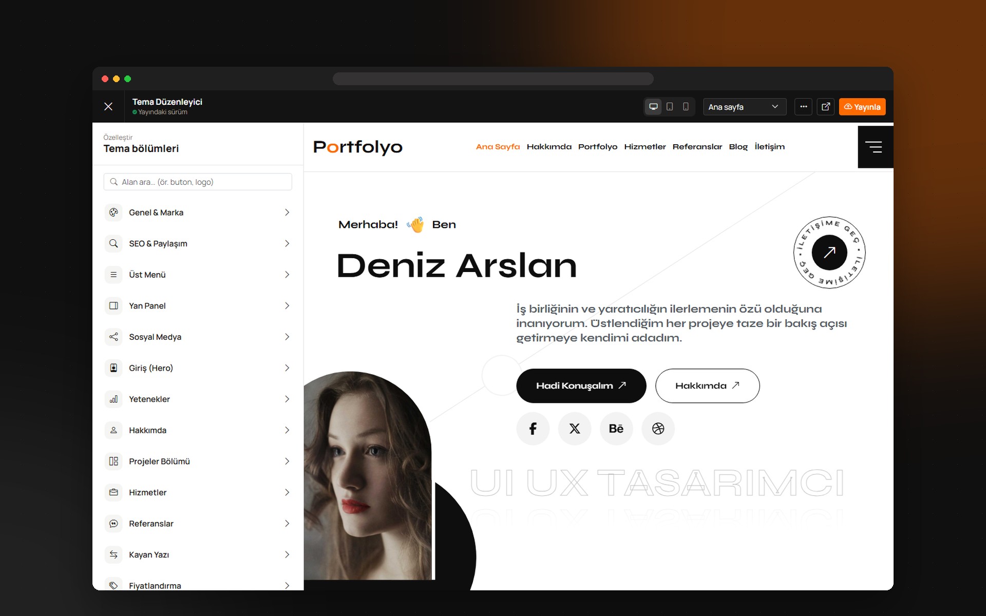 Ücretsiz Portfolyo Yazılımı ( Laravel )